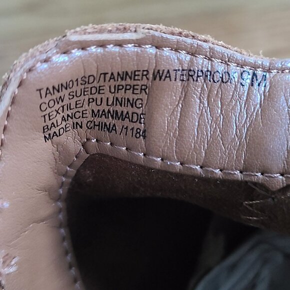 Blondo Tanner Boots Womens 9 Brown Suede Waterproof Block Heel Ankle Booties - Picture 16 of 16